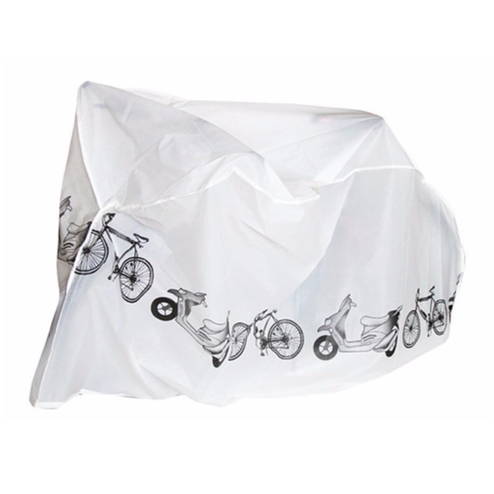 Motorradabdeckung, Fahrradabdeckung, Fahrrad-Regenschutz, Staubschutz, Sonnenschutz, Sonnenschutz, Mountainbike, Mountainbike, Motorrad, alle Jahreszeiten (grau)(White) von CHUDOU