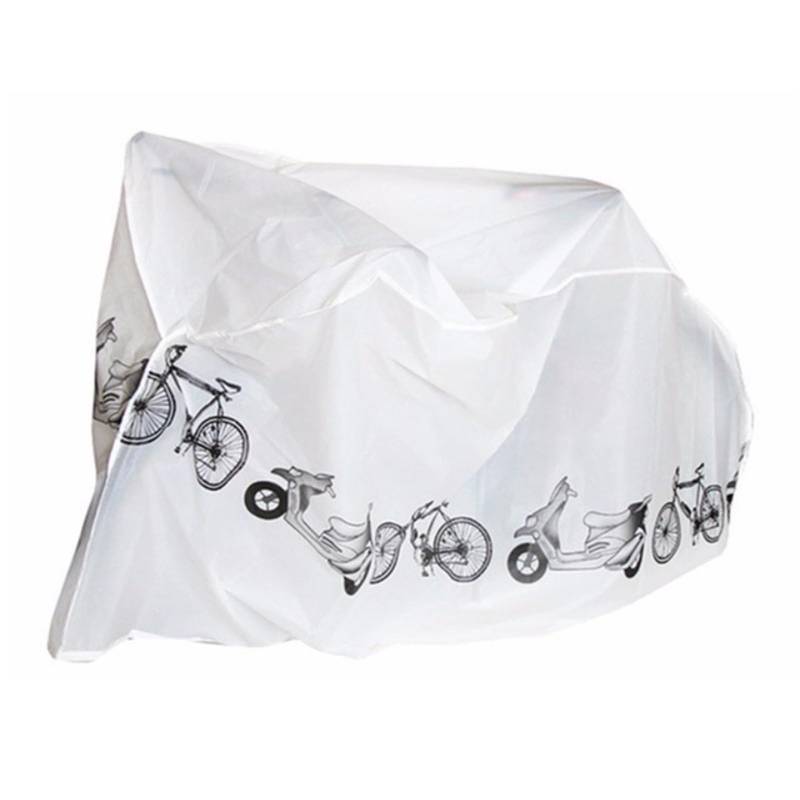 Motorradabdeckung, Fahrradabdeckung, Fahrrad-Regenschutz, Staubschutz, Sonnenschutz, Sonnenschutz, Mountainbike, Mountainbike, Motorrad, alle Jahreszeiten (grau)(White) von CHUDOU