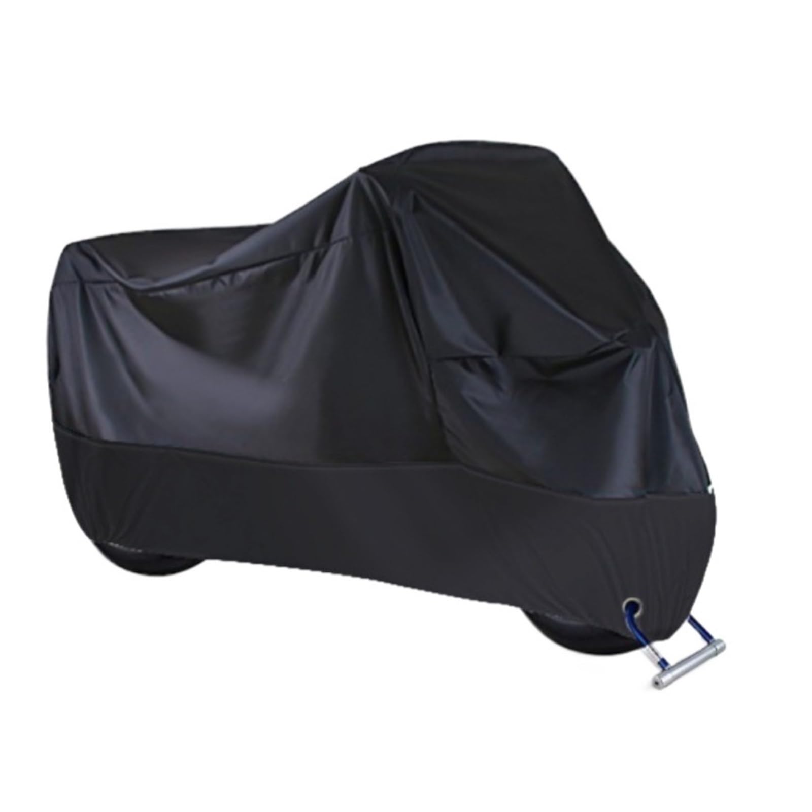 Motorradabdeckung, wasserdichte Motorradabdeckung, Outdoor-Motorrad-Regenbekleidung, UV-Sonnenschutz, Regenstaub, Sonnenschutz, Motorradschutz, 190 t (Schwarz, L)(Black,S) von CHUDOU