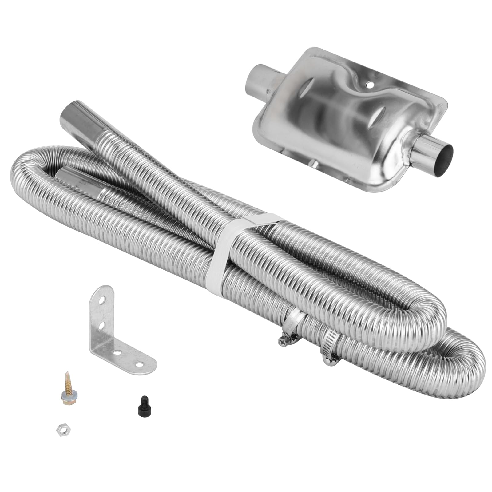 CHUENHEI 25mm Abgasschlauch für Stromerzeuger, 150cm Auto Edelstahl Abgasrohr mit Auspuff Schalldämpfer und Schlauchklemme, Standheizung Abgasrohr Zubehör für Luft Diesel Heizung CHUENHEI 25mm Abgasschlauch für Stromerzeuger, 150cm Auto Edelstahl Abgasrohr mit Auspuff Schalldämpfer und Schlauchklemme, Standheizung Abgasrohr Zubehör für Luft Diesel Heizung von CHUENHEI