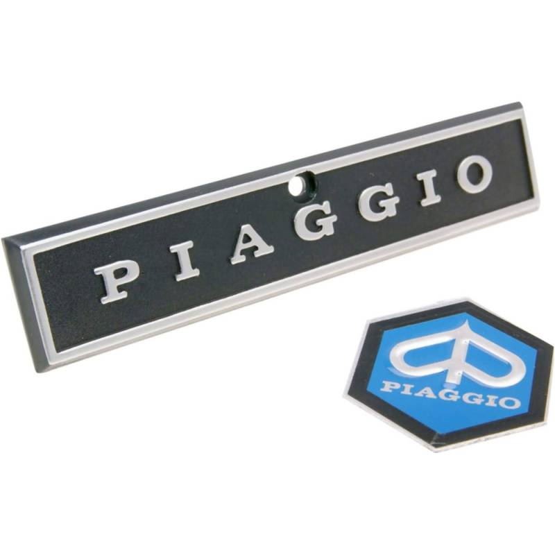 Cif 36354 logo emblem und schriftzug piaggio für kaskade für vespa px, pe 80, 125, 200 von CIF