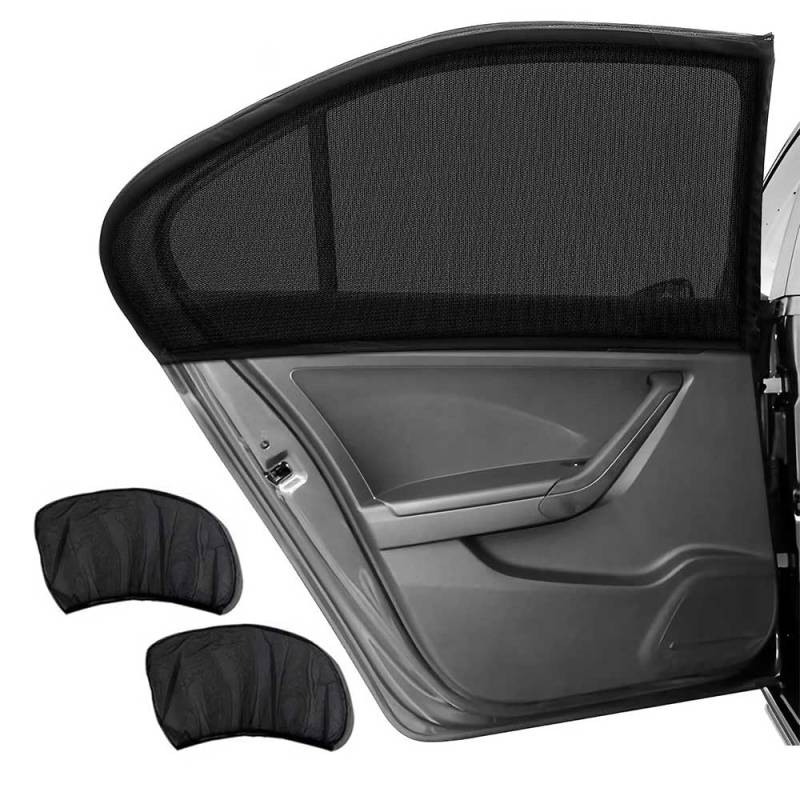 Sonnenschutz Auto mit UV Schutz für BMW 2er Gran Coupé 1 (I) F44 I 2020-2024, Dehnbarer Sonnenblende Auto Netz Heckscheibe für Kinder Baby Haustiere Insektenprävention,2 Stück von CIHAQQ