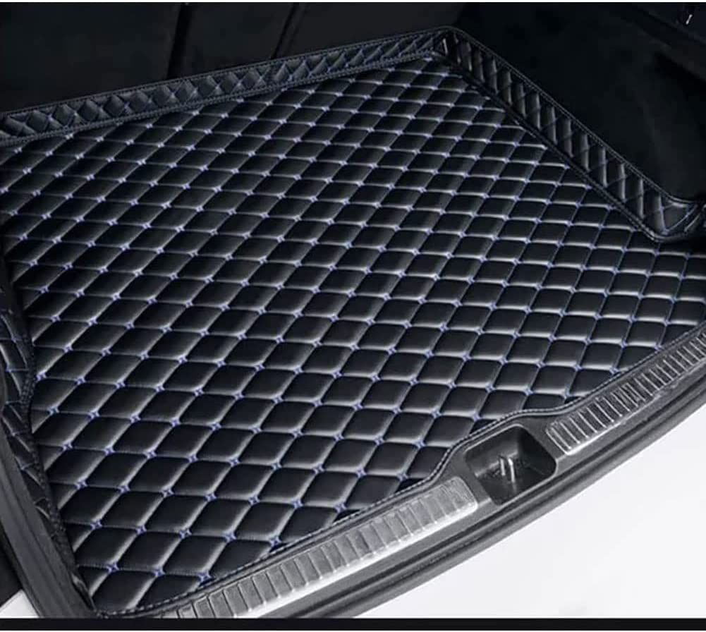 Auto Leder Kofferraummatte für Opel Corsa 2014-, rutschfest Kratzfestem Wasserdicht Kofferraum Schutzmatte Kofferraumschutz, Schutzmatten Zubehör,B Blackblue von CINTUA