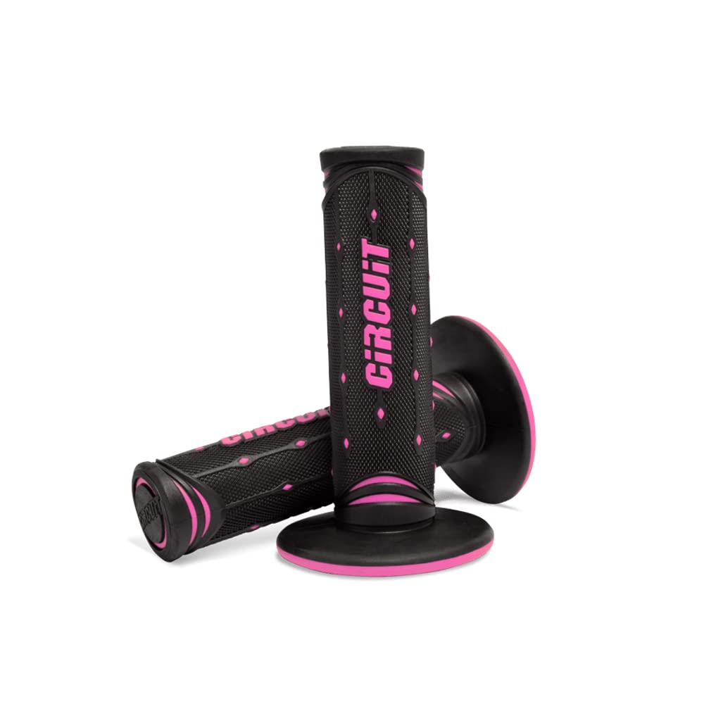 CIRCUIT Equipment MA0042-21Y Motorradgriffe Jupiter, Schwarz/Pink CIRCUIT Equipment MA0042-21Y Motorradgriffe Jupiter, Schwarz/Pink von CIRCUIT Equipment