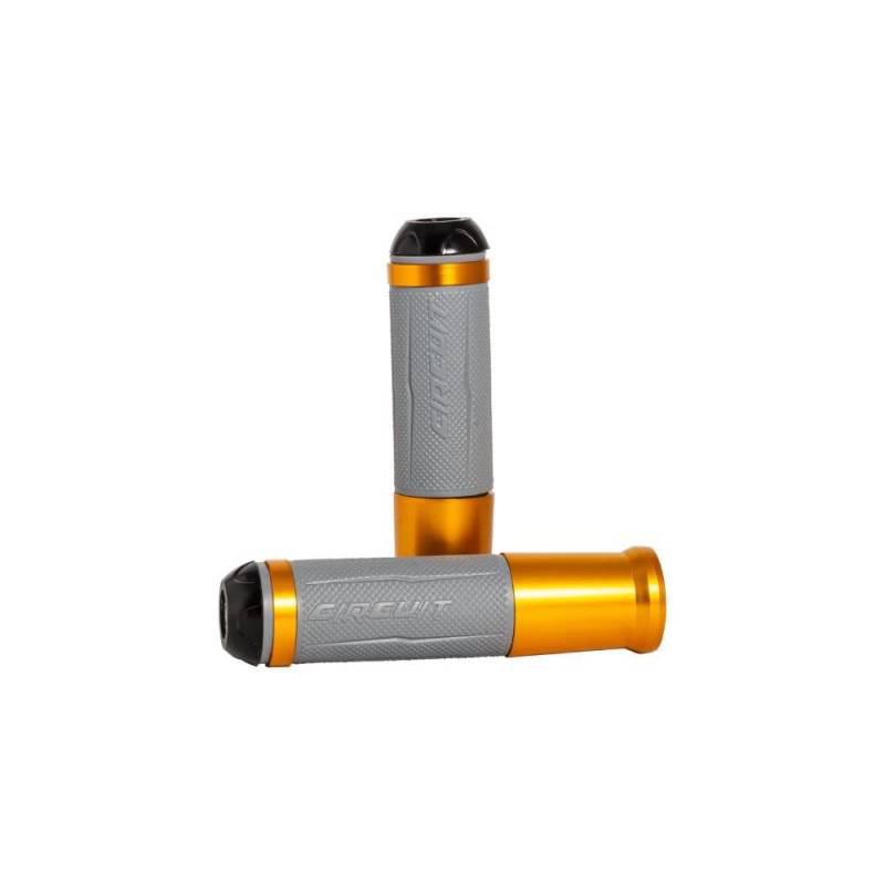 CIRCUIT Equipment MA017-23K Motorradgriffe Silverstone, Grau/Gold von CIRCUIT Equipment