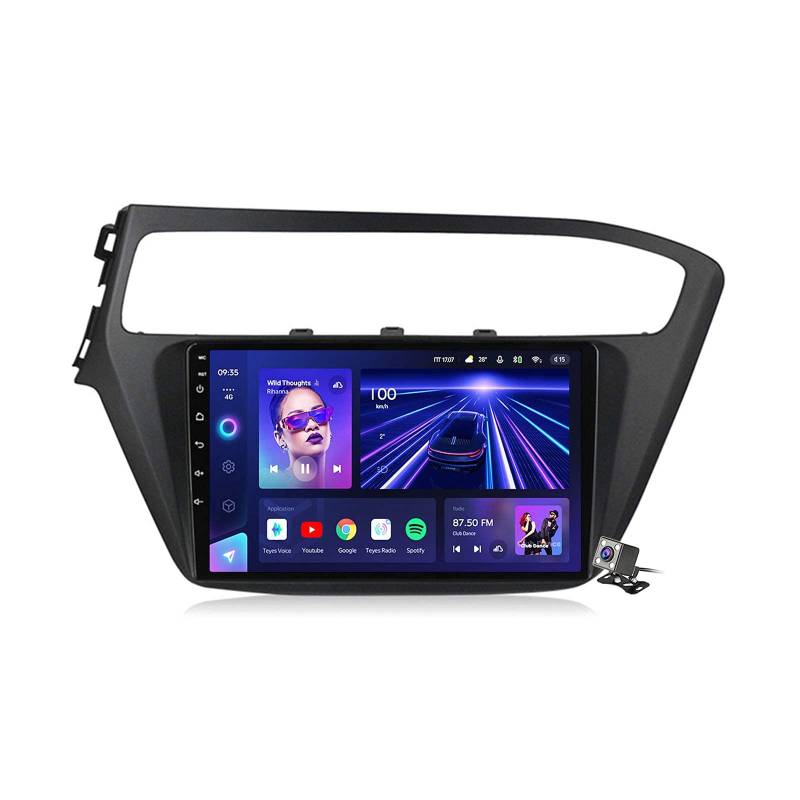 9-Zoll-Full-Touchscreen-Autoradio mit Android 10 für Hyundai I20 2018-2019, unterstützt GPS-Navigation, Multimedia, Carplay, Android Auto, Mirror Link, Bluetooth, SWC, RDS, DSP, FM usw. von CIVDW