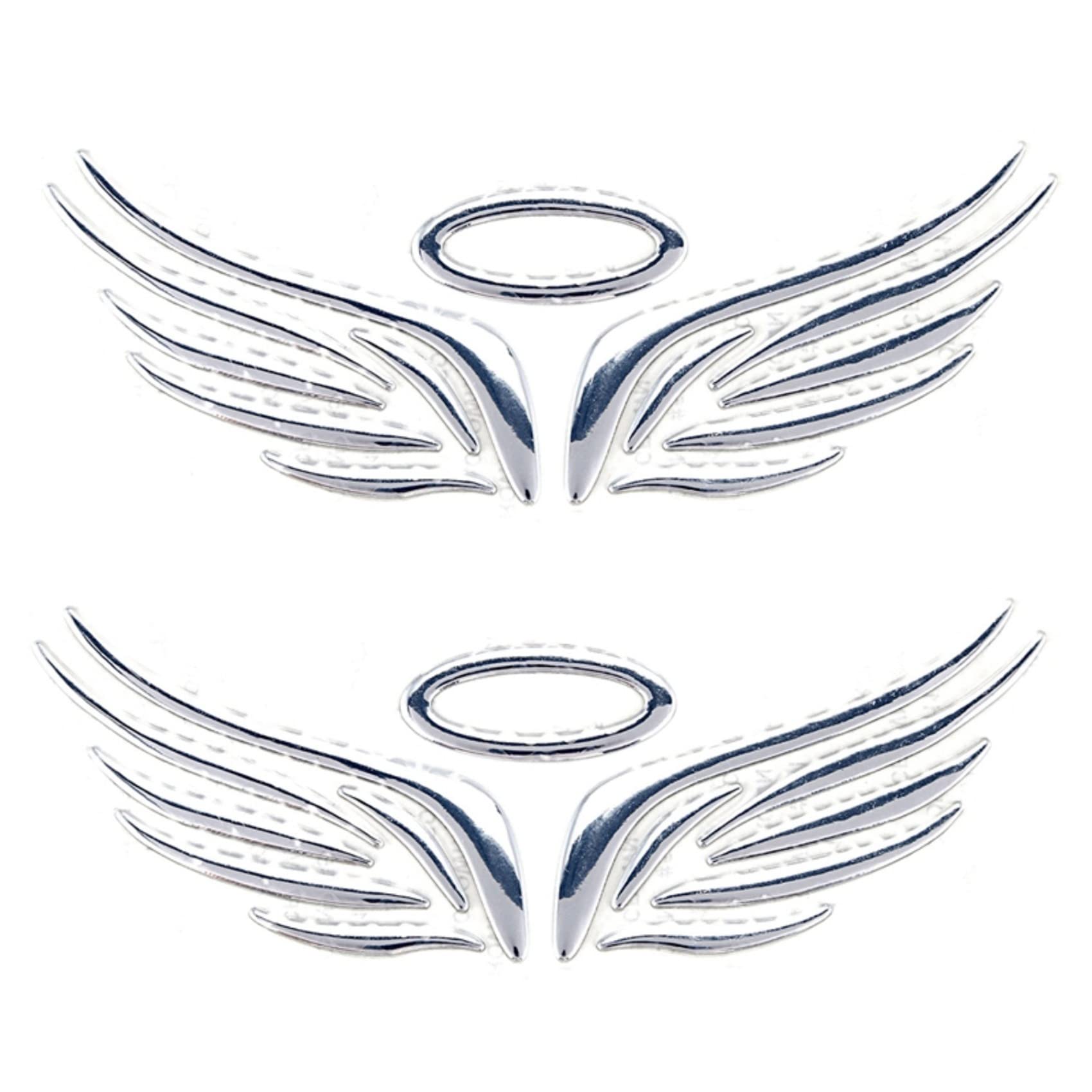 2 x 3D Fee Flügel Auto LKW Logo Aufkleber 3 Farben von CIWEI