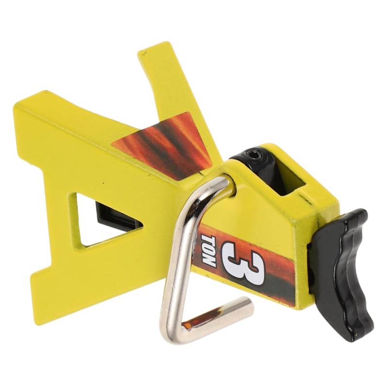 CIYODO Simulations-Kletterauto wagenheber Werkzeug Autokletterständer Stützfuß Schraubheber Steht Mini-Jack-Lift Metall Gelb von CIYODO