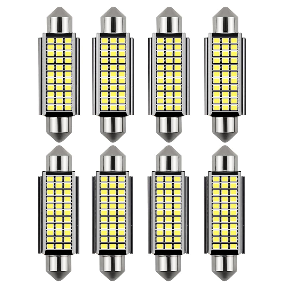 CJBIN Auto LED Innenbeleuchtung, 8 Stück 41MM Led Auto Innenraumbeleuchtung, 12V 1.2W Led innenraumbeleuchtung Birne Auto, Auto Innen Beleuchtung, Einfach zu Verwenden, Weiße Licht CJBIN Auto LED Innenbeleuchtung, 8 Stück 41MM Led Auto Innenraumbeleuchtung, 12V 1.2W Led innenraumbeleuchtung Birne Auto, Auto Innen Beleuchtung, Einfach zu Verwenden, Weiße Licht von CJBIN
