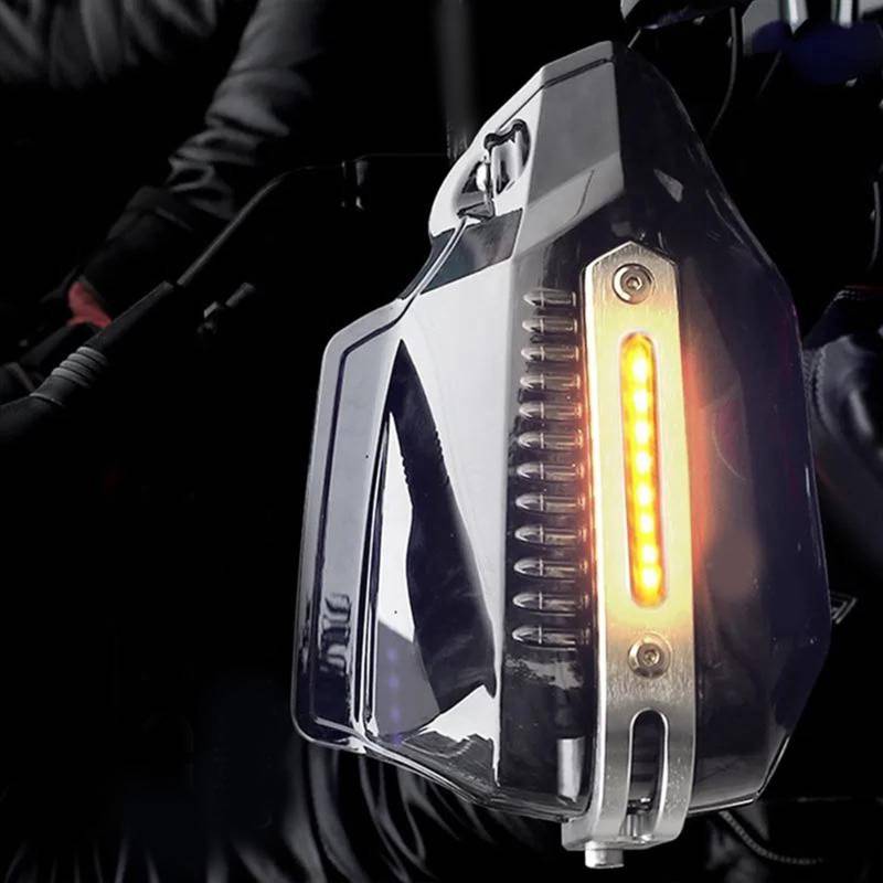CJELPQ Motorrad Handprotektoren Für X ADV 750 Vtx 1300 Hornet Cb600 Nsr Cb1300 Dominator Nx650 Handschutzschutz Windschutzscheibe Mit Licht von CJELPQ