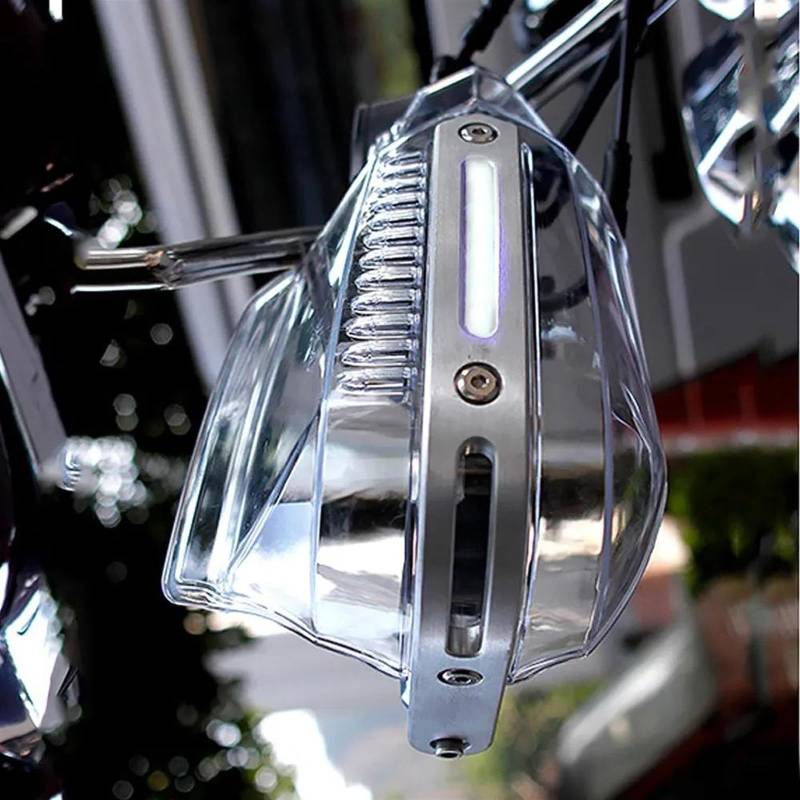 CJELPQ Motorrad Handprotektoren Für X ADV 750 Vtx 1300 Hornet Cb600 Nsr Cb1300 Dominator Nx650 Handschutzschutz Windschutzscheibe Mit Licht von CJELPQ