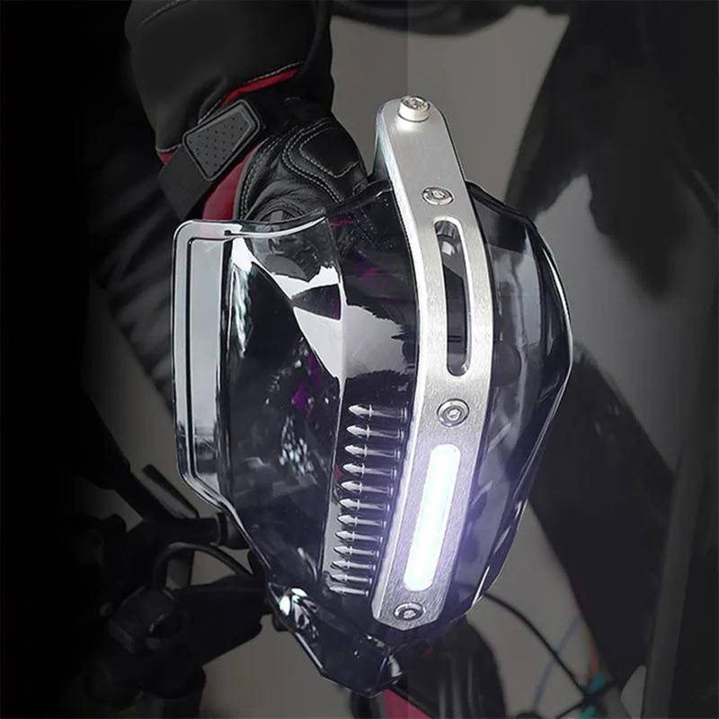 CJELPQ Motorrad Handprotektoren Für X ADV 750 Vtx 1300 Hornet Cb600 Nsr Cb1300 Dominator Nx650 Handschutzschutz Windschutzscheibe Mit Licht von CJELPQ