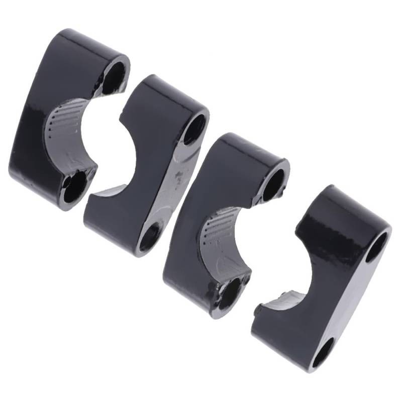 Motorrad Riser Lenke Anwendung: Lenker-Riser erhöht den 22-mm-Lenker-Fat-Bar-Riser-Montage-Klemmadapter, schwarz von CJHGD