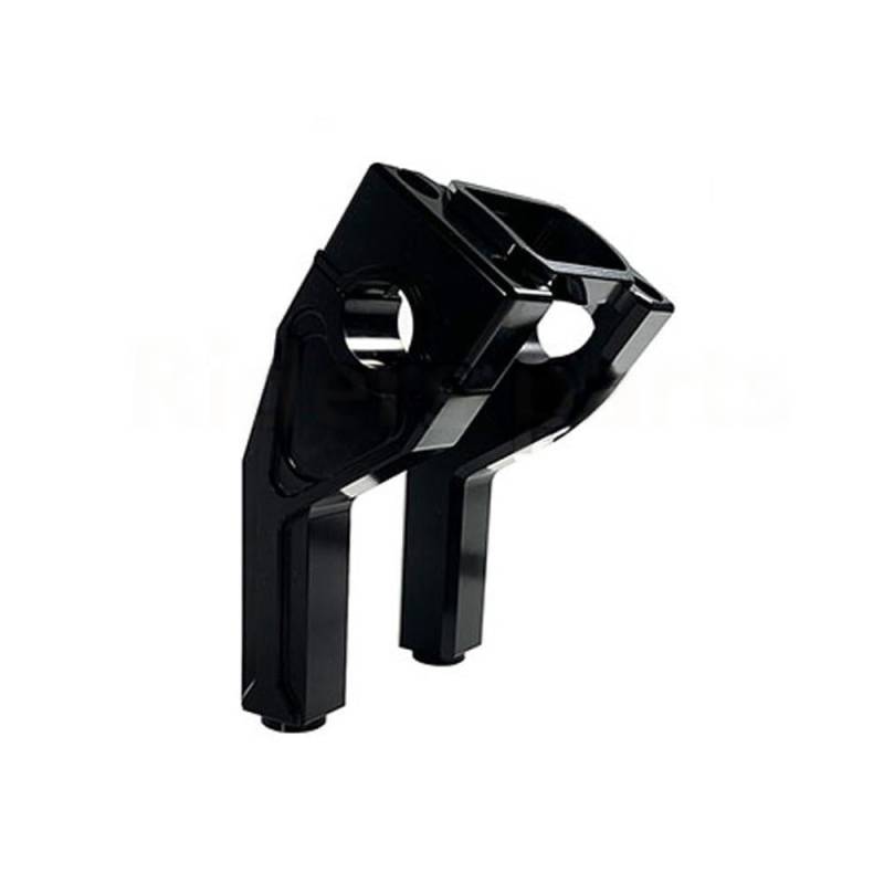 Motorrad Riser Lenke Motorrad 6" 8" 10" Hoher Lenker Riser Schwarz Rot Für Street Bob Breakout Low Rider ST 2018-2023 von CJHGD