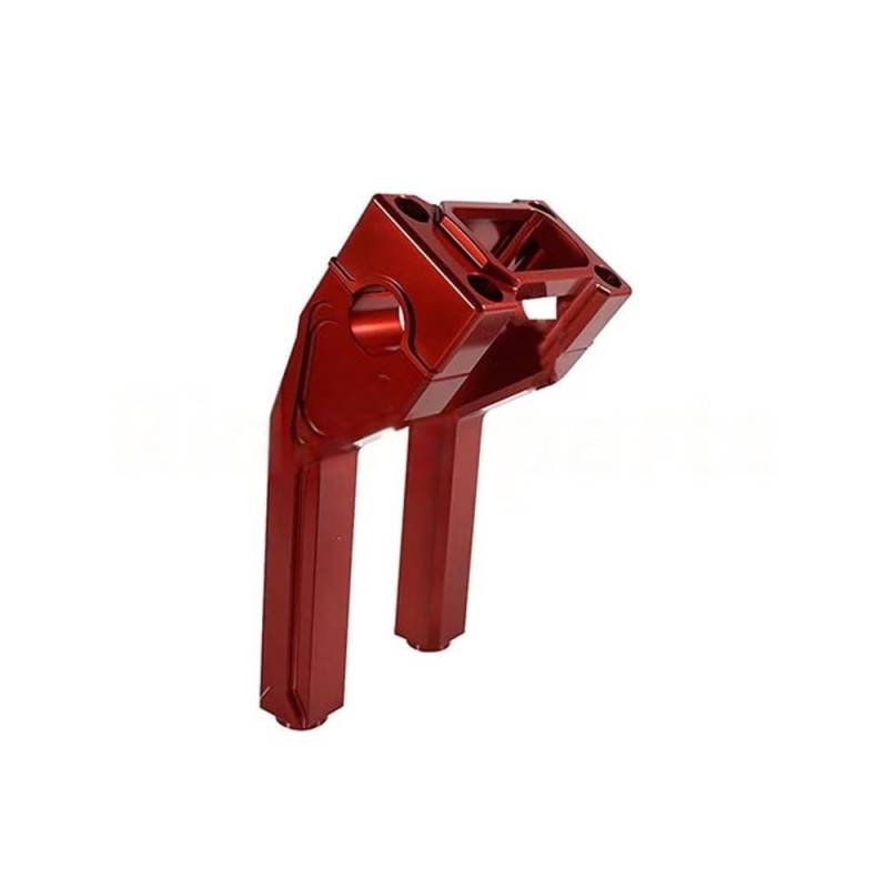 Motorrad Riser Lenke Motorrad 6" 8" 10" Hoher Lenker Riser Schwarz Rot Für Street Bob Breakout Low Rider ST 2018-2023 von CJHGD