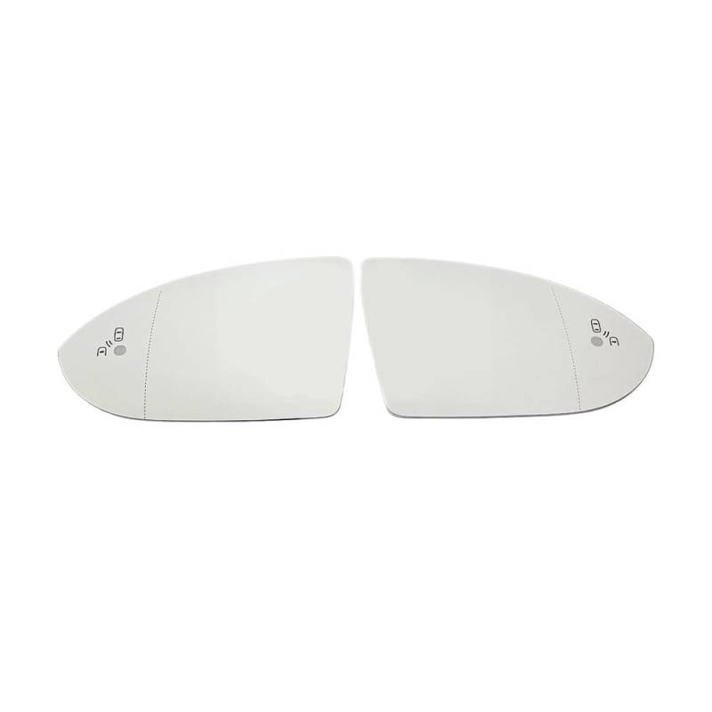 Spiegelglas Ersatzspiegelglas Außenspiegel Auto-LED-Warnung toter Winkel Weitwinkel es Spiegelglas für GOLF 7 für Mk7 für VII 2012 13 14 15 16 17 18 19 20 21 von CJHGD