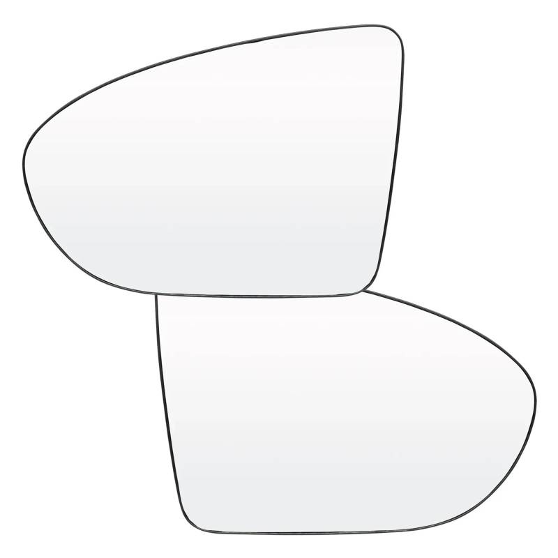 Spiegelglas Ersatzspiegelglas Außenspiegel Linke Rechte Tür-Seitenspiegelglas Für Qashqai Für J10 Modell 2007–2014, Konvexe Rückansicht, Rückansicht, Rückplatte von CJHGD