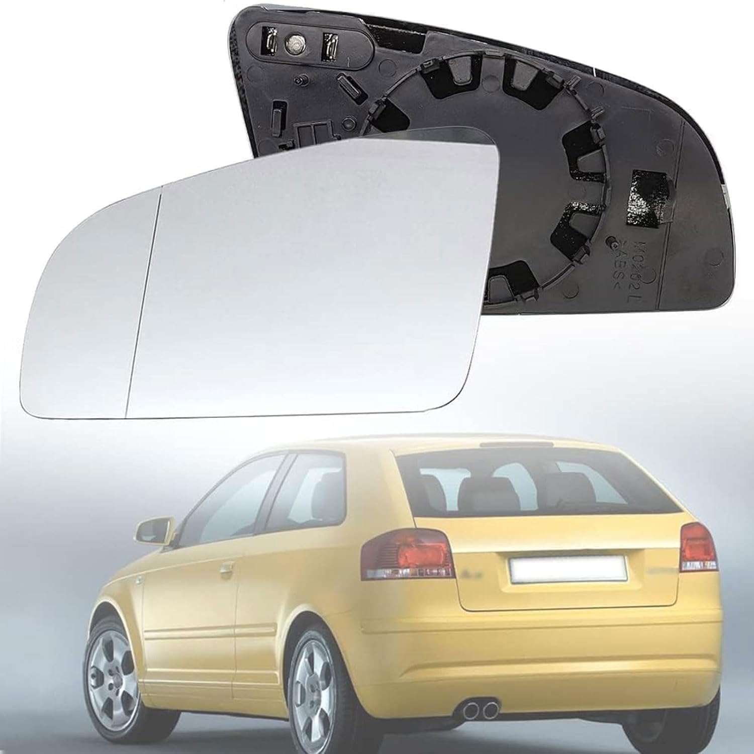 Außenspiegel Glas mit Trägerplatte Beheizt für Audi A3 8P1 S3 Sportback 2003-2006 2007 2008, Links Rechts Tür Beheizbar Spiegelglas Ersatz Auto Zubehör,Left Außenspiegel Glas mit Trägerplatte Beheizt für Audi A3 8P1 S3 Sportback 2003-2006 2007 2008, Links Rechts Tür Beheizbar Spiegelglas Ersatz Auto Zubehör,Left von CJJNFDC