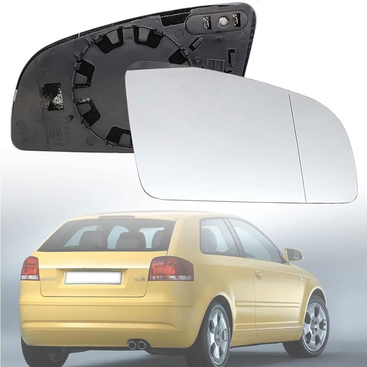 Außenspiegel Glas mit Trägerplatte Beheizt für Audi A3 8P1 S3 Sportback 2003-2006 2007 2008, Links Rechts Tür Beheizbar Spiegelglas Ersatz Auto Zubehör,Right Außenspiegel Glas mit Trägerplatte Beheizt für Audi A3 8P1 S3 Sportback 2003-2006 2007 2008, Links Rechts Tür Beheizbar Spiegelglas Ersatz Auto Zubehör,Right von CJJNFDC