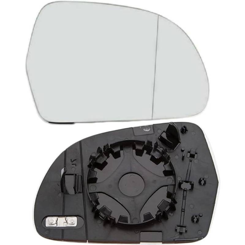 Außenspiegel Glas mit Trägerplatte Beheizt für Audi A5 2007 2008 2009 2010 2011, Links Rechts Tür Beheizbar Spiegelglas Ersatz Auto Zubehör,Left von CJJNFDC
