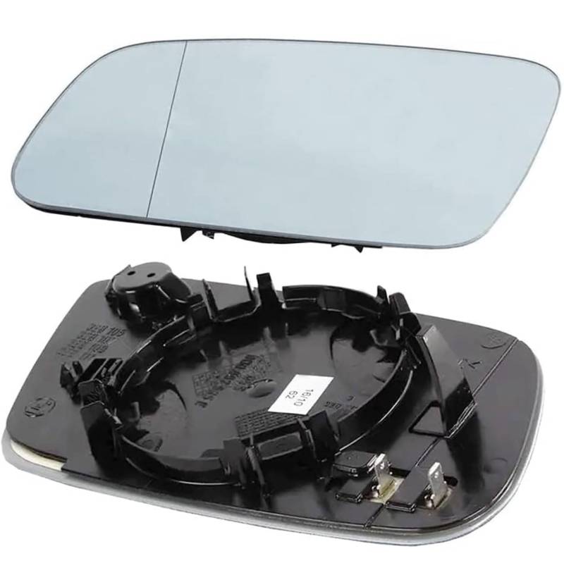 Außenspiegel Glas mit Trägerplatte Beheizt für Audi A6 1997-2002 2003 2004 2005, Links Rechts Tür Beheizbar Spiegelglas Ersatz Auto Zubehör,Left von CJJNFDC