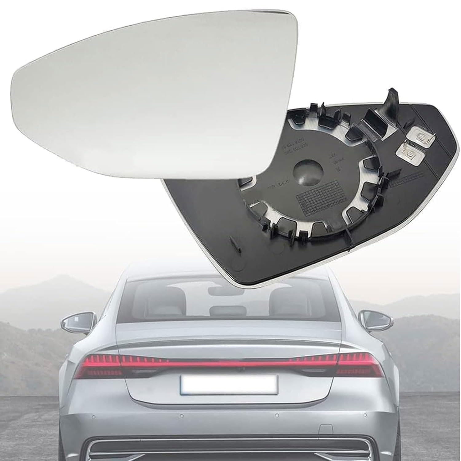 Außenspiegel Glas mit Trägerplatte Beheizt für Audi A7 2018-2021 2022 2023 2024, Links Rechts Tür Beheizbar Spiegelglas Ersatz Auto Zubehör,Left Außenspiegel Glas mit Trägerplatte Beheizt für Audi A7 2018-2021 2022 2023 2024, Links Rechts Tür Beheizbar Spiegelglas Ersatz Auto Zubehör,Left von CJJNFDC