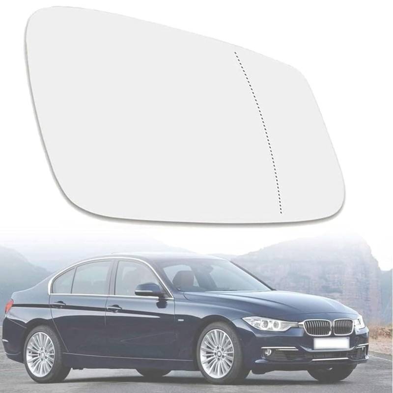 Außenspiegel Glas mit Trägerplatte Beheizt für BMW 3 Series F31 335i 2012-2016 2017 2018, Links Rechts Tür Beheizbar Spiegelglas Ersatz Auto Zubehör,Left von CJJNFDC