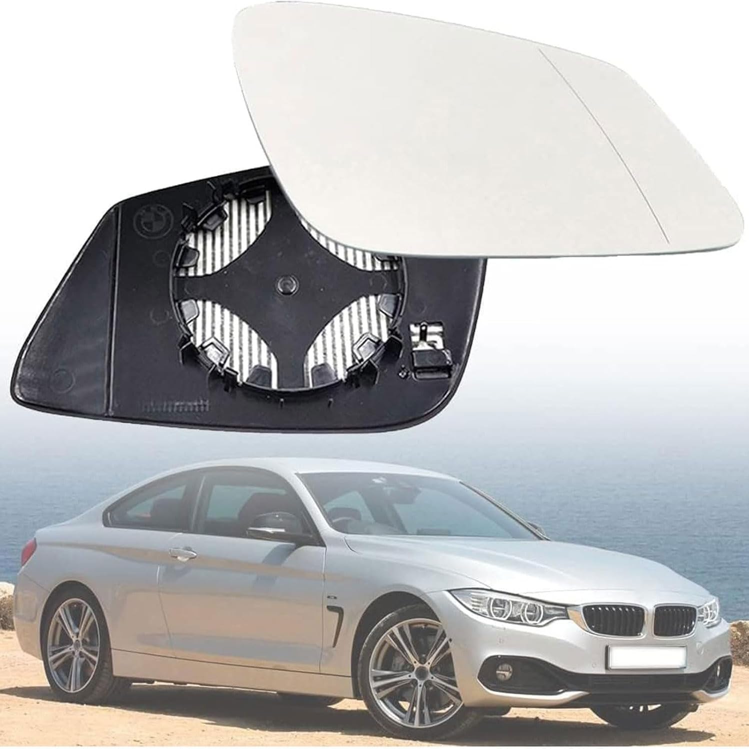 Außenspiegel Glas mit Trägerplatte Beheizt für BMW 4 Serie F33 Convertible 2013-2018 2019 2020, Links Rechts Tür Beheizbar Spiegelglas Ersatz Auto Zubehör,Right Außenspiegel Glas mit Trägerplatte Beheizt für BMW 4 Serie F33 Convertible 2013-2018 2019 2020, Links Rechts Tür Beheizbar Spiegelglas Ersatz Auto Zubehör,Right von CJJNFDC