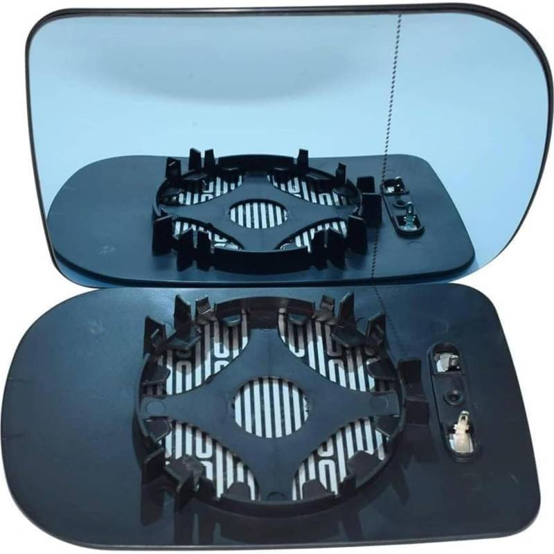Außenspiegel Glas mit Trägerplatte Beheizt für BMW 5 Series E39 2000 2001 2002 2003, Links Rechts Tür Beheizbar Spiegelglas Ersatz Auto Zubehör,Left von CJJNFDC