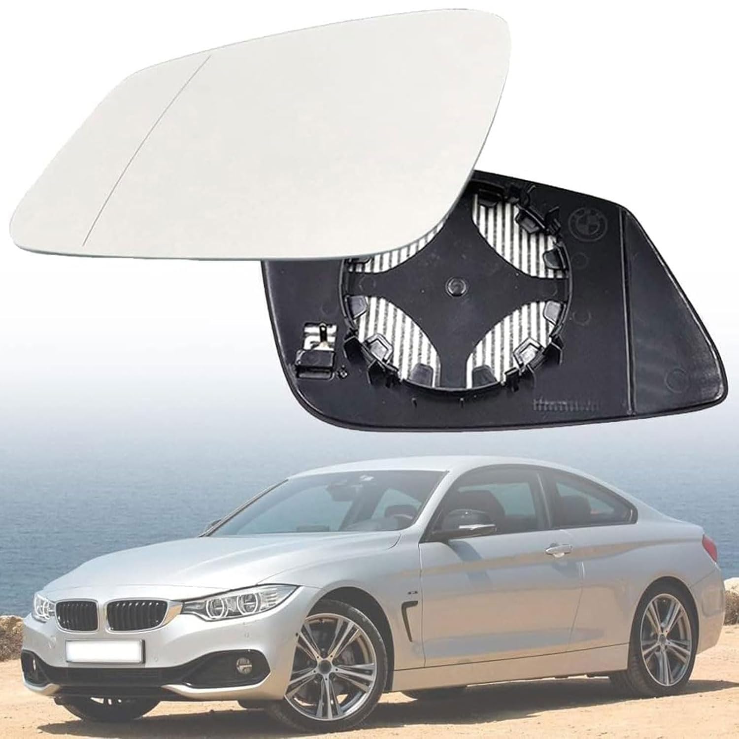 Außenspiegel Glas mit Trägerplatte Beheizt für BMW Serie 4 F36 Gran Coupe 2014-2019, Links Rechts Tür Beheizbar Spiegelglas Ersatz Auto Zubehör,Left Außenspiegel Glas mit Trägerplatte Beheizt für BMW Serie 4 F36 Gran Coupe 2014-2019, Links Rechts Tür Beheizbar Spiegelglas Ersatz Auto Zubehör,Left von CJJNFDC