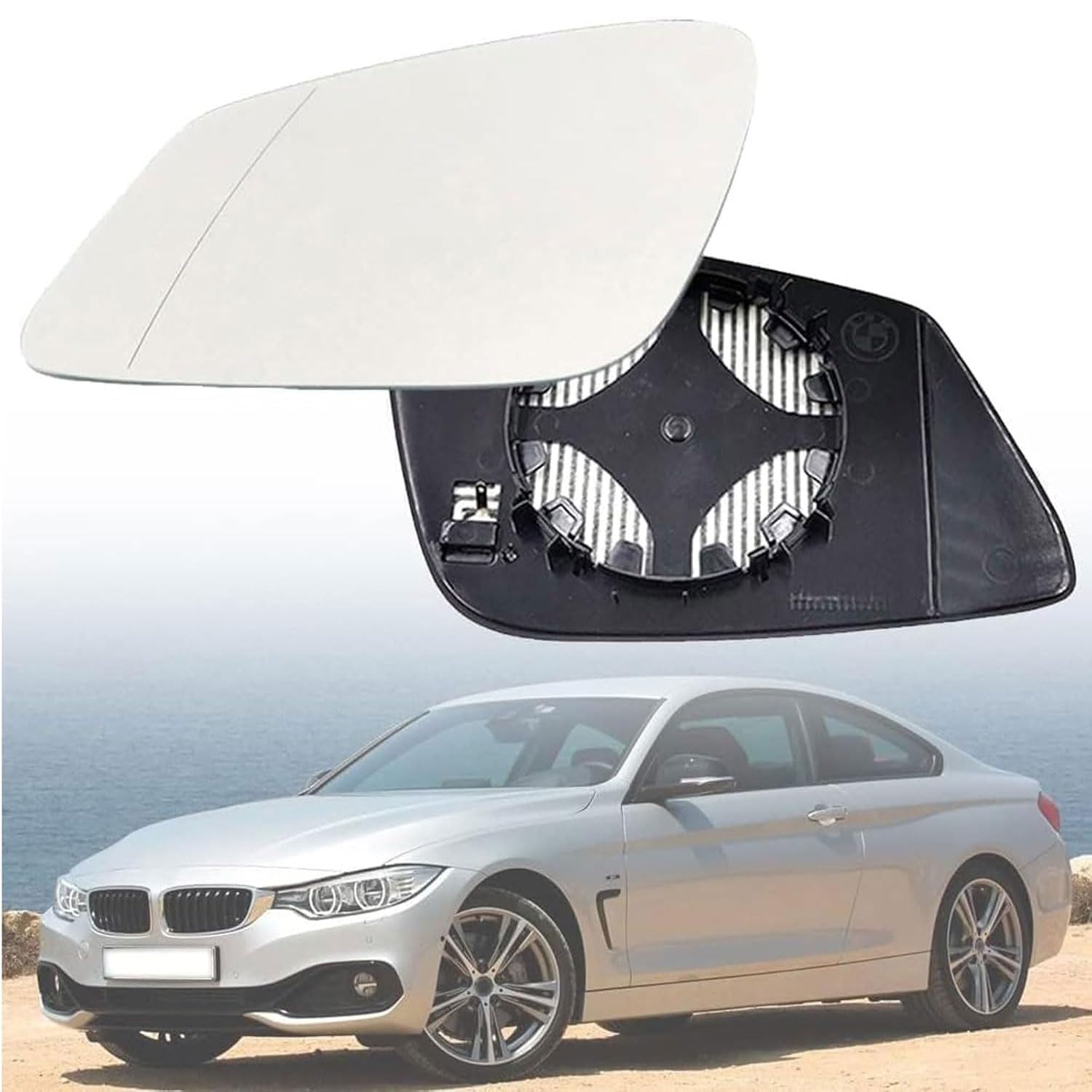 Außenspiegel Glas mit Trägerplatte Beheizt für BMW Serie 4 M4 F82 Coupe 2014-2020, Links Rechts Tür Beheizbar Spiegelglas Ersatz Auto Zubehör,Left Außenspiegel Glas mit Trägerplatte Beheizt für BMW Serie 4 M4 F82 Coupe 2014-2020, Links Rechts Tür Beheizbar Spiegelglas Ersatz Auto Zubehör,Left von CJJNFDC