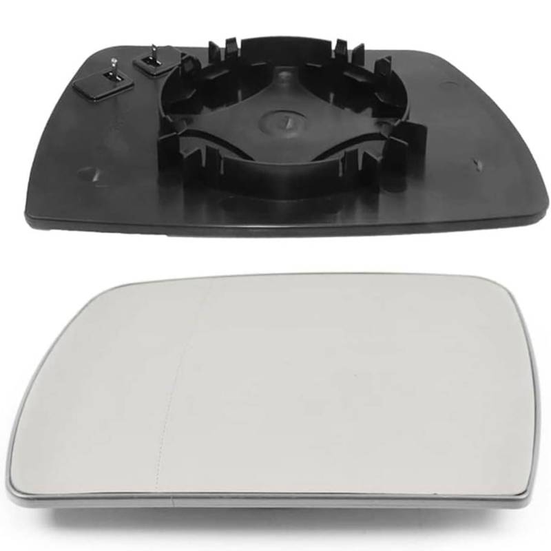CJJNFDC Außenspiegel Glas mit Trägerplatte Beheizt für BMW X3 E83 2004-2008 2009 2010, Links Rechts Tür Beheizbar Spiegelglas Ersatz Auto Zubehör,Right von CJJNFDC
