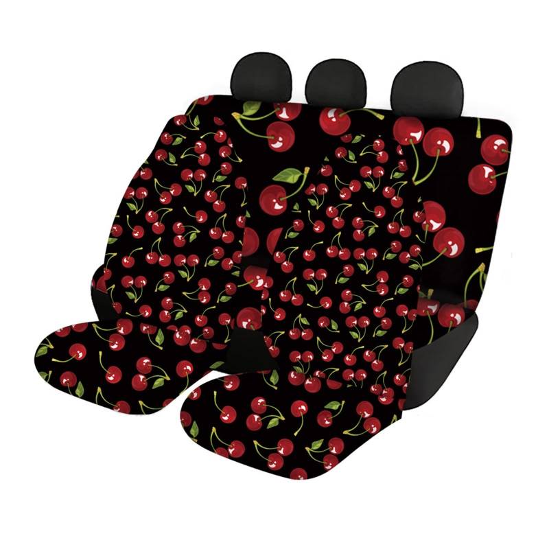 CJMPZKVRY Hawaiian Hibiscus Polynesian Floral Pattern Autositzbezug passend for die meisten Autos Auto Innendekor Blatt Autositz(YSFB00476F9) von CJMPZKVRY