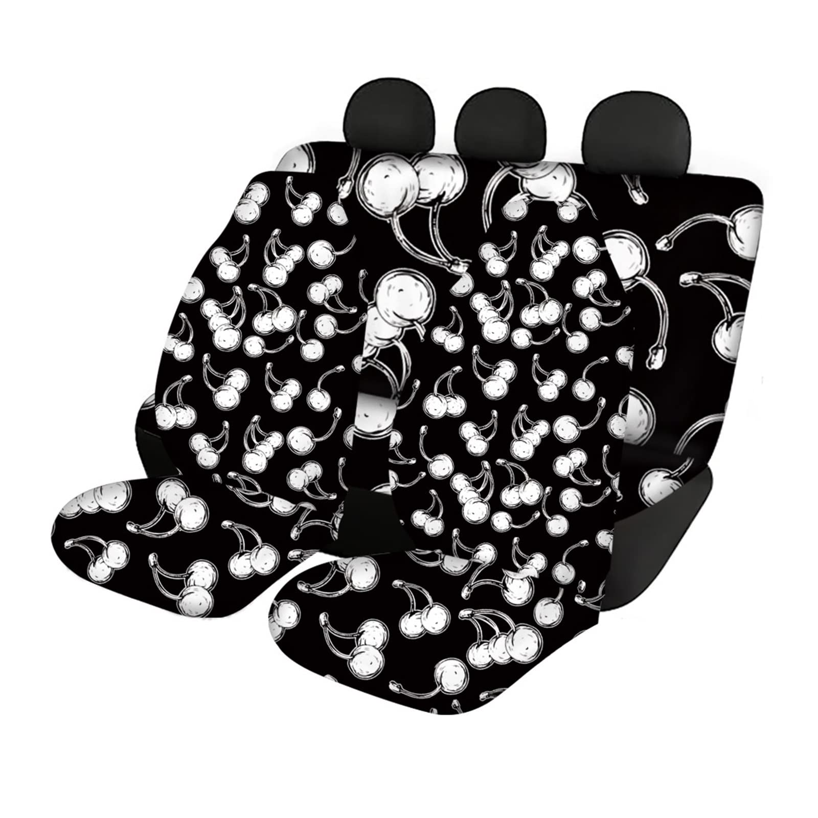 CJMPZKVRY Hawaiian Hibiscus Polynesian Floral Pattern Autositzbezug passend for die meisten Autos Auto Innendekor Blatt Autositz(YSFB00479F9) von CJMPZKVRY