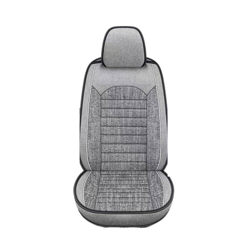 CJMPZKVRY Leinen Universal Autositzbezug Leinen Autositzkissen Sitzbezug Auto Vorder- und Rücksitzschutz Autoinnenausstattung(1 Grey Full Set) von CJMPZKVRY