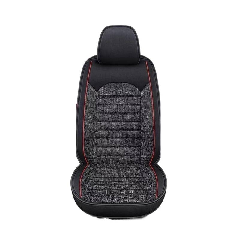 CJMPZKVRY Leinen Universal Autositzbezug Leinen Autositzkissen Sitzbezug Auto Vorder- und Rücksitzschutz Autoinnenausstattung(1black Full Set) von CJMPZKVRY