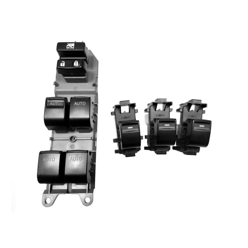 Hauptschalter for automatische Fensterheber, kompatibel mit Camry 2015, RAV4 2018, eisblaues LED-Licht, elektrischer Fensterheberknopf, Autoglas, for Auf- und Abrollen(One Set) von CJMPZKVRY