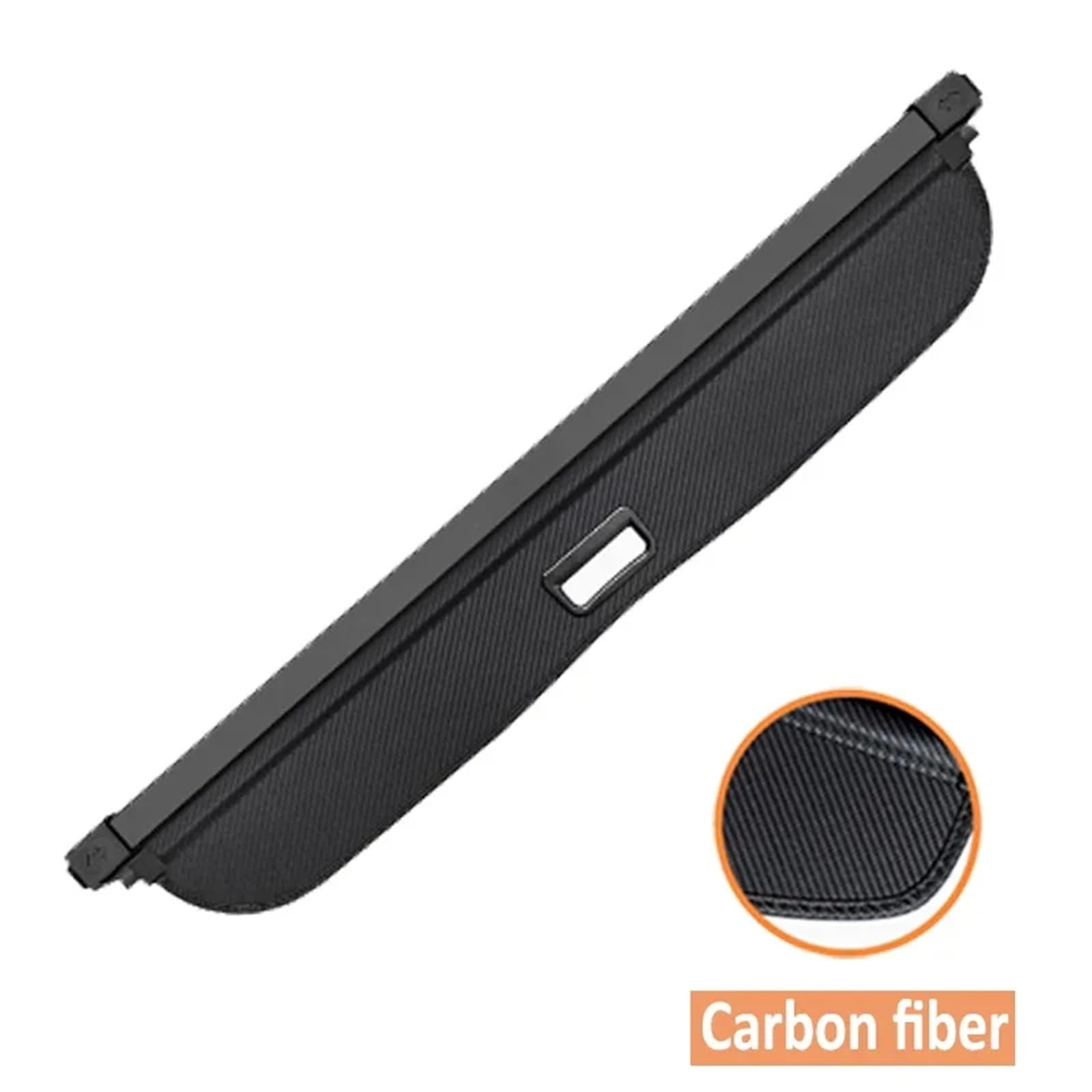 Kofferraumabdeckung Kompatibel Mit Luxeed R7 2024~2025 Einziehbare Lederaufbewahrungstrennwand Sichtschutzvorhang Innenzubehör(Carbon Fiber) von CJMPZKVRY