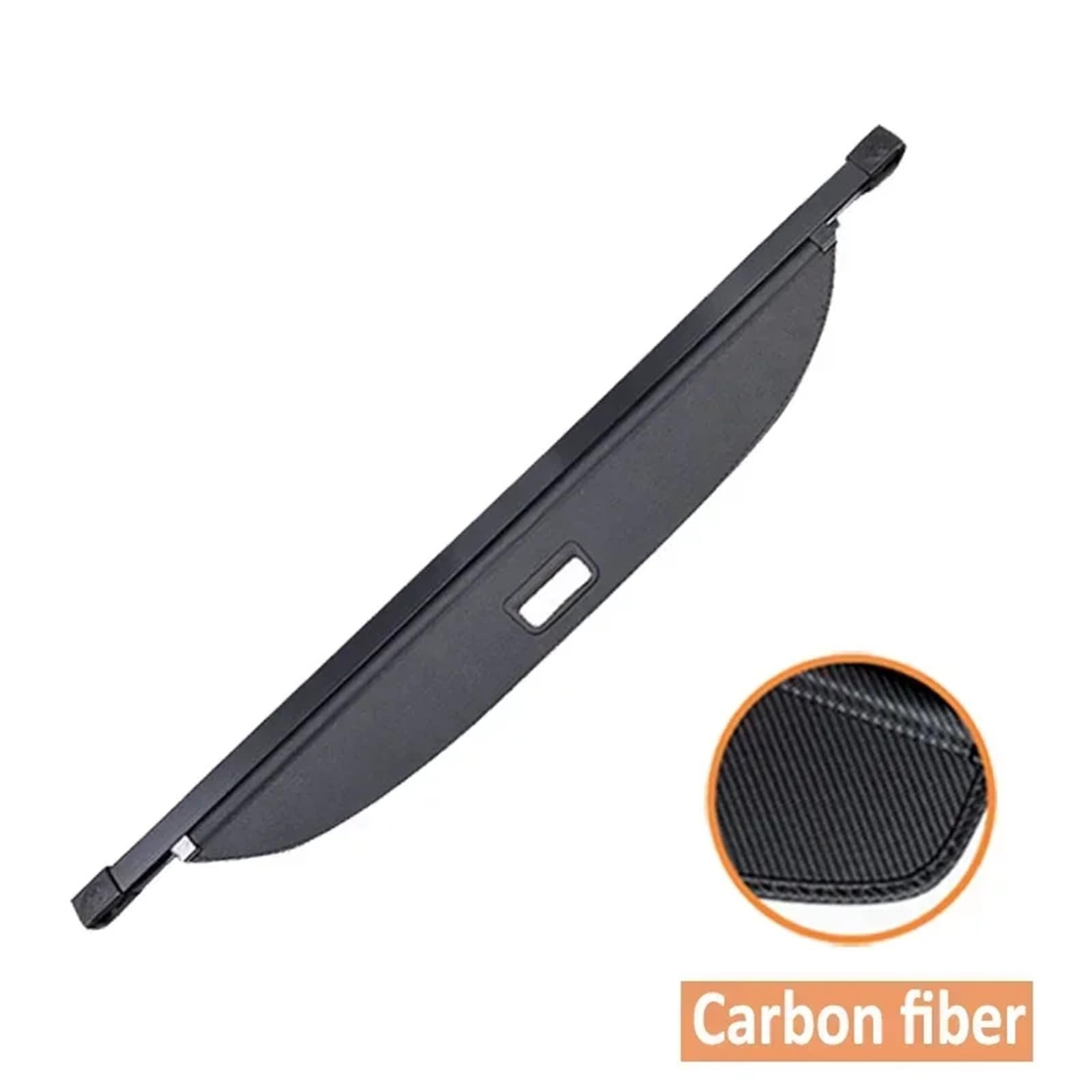 Kofferraumabdeckung Kompatibel Mit VW VW Tiguan L Pro MK3 2024~2025 Sichtschutz Heckaufbewahrung Vorhang Trennwand Autozubehör(Carbon Fiber) von CJMPZKVRY