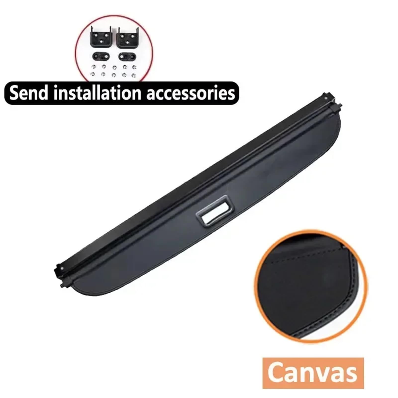 Kofferraumabdeckung Kompatibel mit Toyota C-HR CHR AX20 MK2 2023 2024 2025 Sichtschutzvorhang Aufbewahrungstrennwand Innenzubehör(Canvas) von CJMPZKVRY