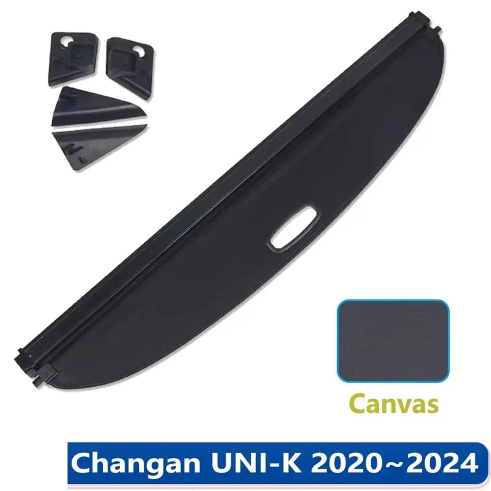 Kofferraumvorhang Kompatibel Mit Changan UNI-K UNIK UNI K 2020~2024 Gepäckaufbewahrung Verstellbare Trennwand Schutzhülle Autozubehör(Canvas) von CJMPZKVRY