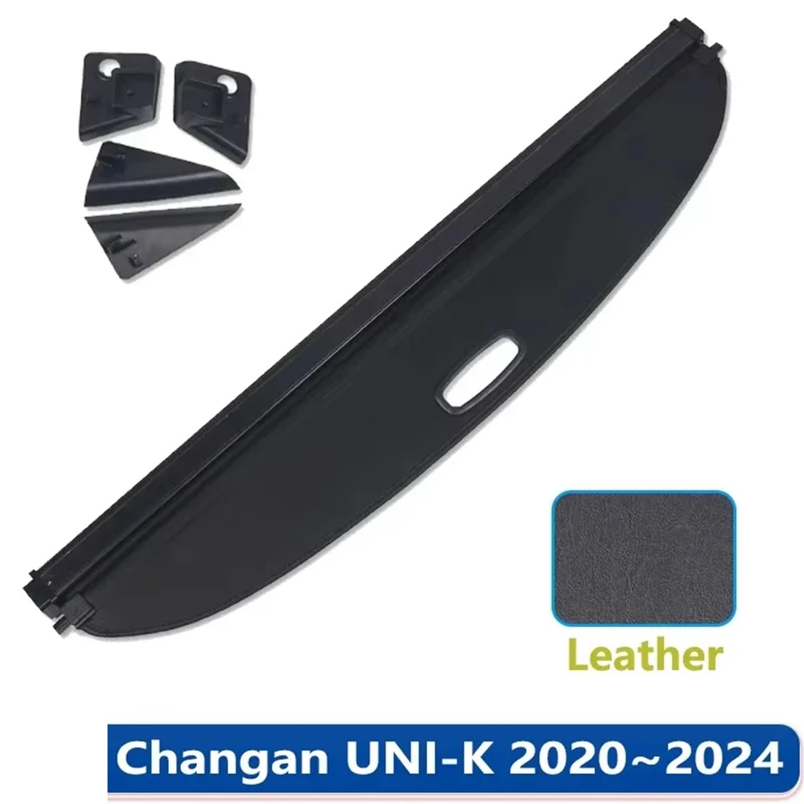 Kofferraumvorhang Kompatibel Mit Changan UNI-K UNIK UNI K 2020~2024 Gepäckaufbewahrung Verstellbare Trennwand Schutzhülle Autozubehör(Leather) von CJMPZKVRY