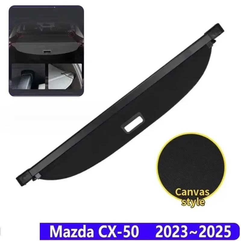 Kofferraumvorhang Kompatibel Mit Mazda CX-50 CX50 VA 2023~2025 Gepäckaufbewahrung Verstellbare Trennwand Schutzabdeckung for Die Privatsphäre Zubehör(Canvas) von CJMPZKVRY