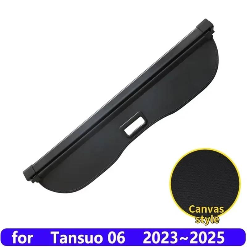 Kofferraumvorhang Kompatibel mit Chery Explore Tansuo 06 2023~2025 Gepäckaufbewahrung Verstellbare Trennwand Schutzhülle Autozubehör(Canvas) von CJMPZKVRY