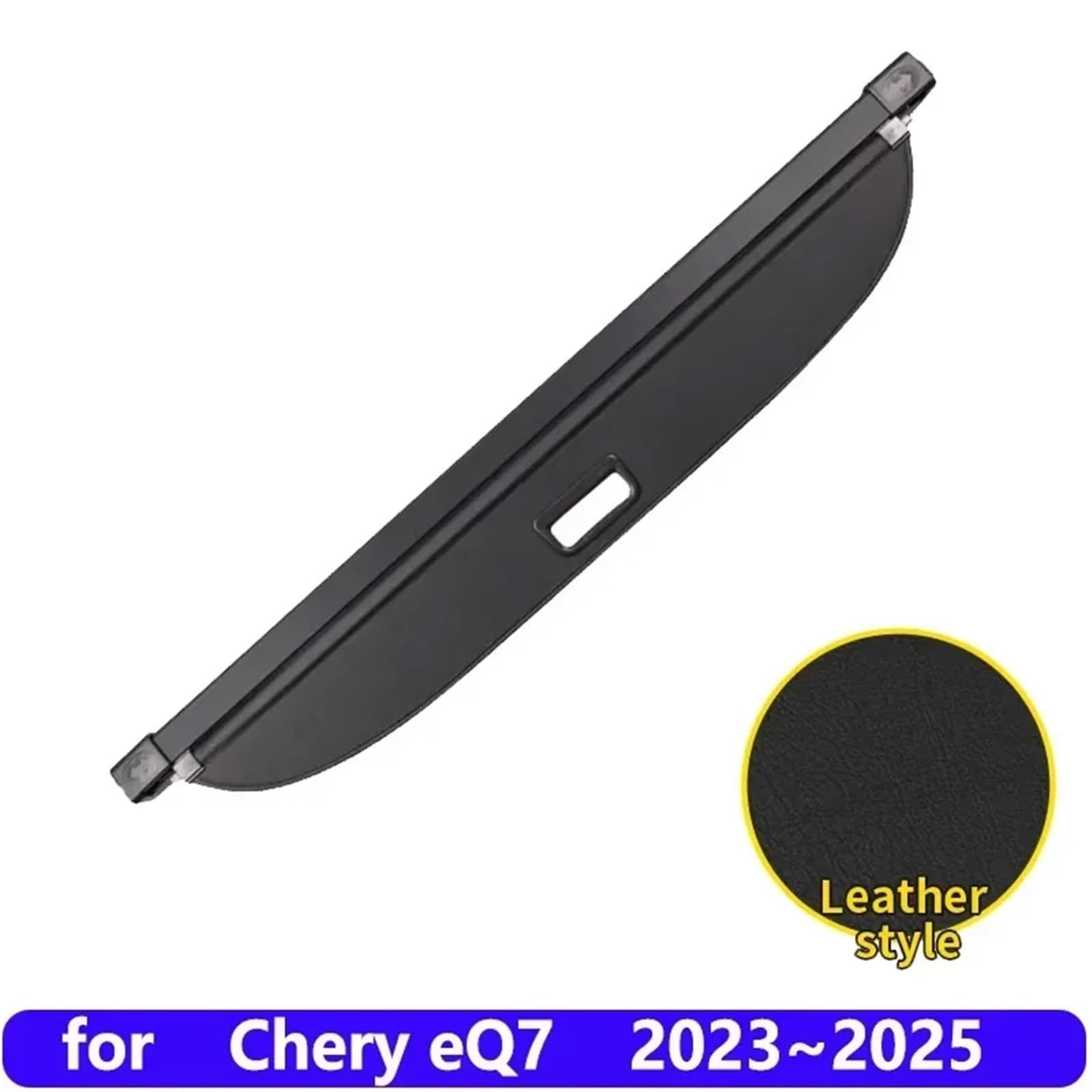 Kofferraumvorhang Kompatibel mit Chery eQ7 2023 2024 2025 Anti-Peeping-Gepäckaufbewahrung Einstellbare Trennwand Schutzhülle Autozubehör(Leather) von CJMPZKVRY
