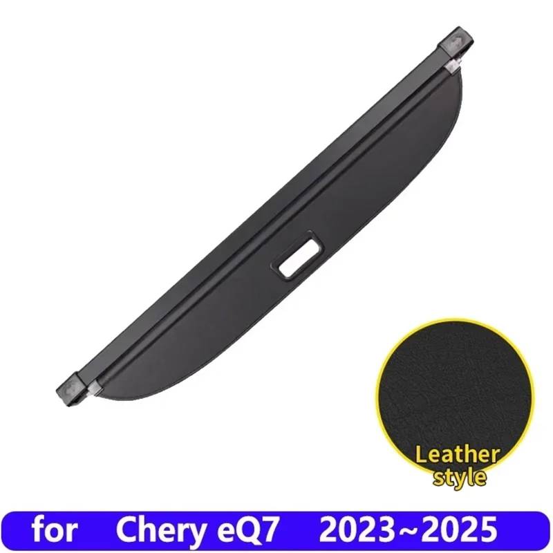 Kofferraumvorhang Kompatibel mit Chery eQ7 2023 2024 2025 Anti-Peeping-Gepäckaufbewahrung Einstellbare Trennwand Schutzhülle Autozubehör(Leather) von CJMPZKVRY