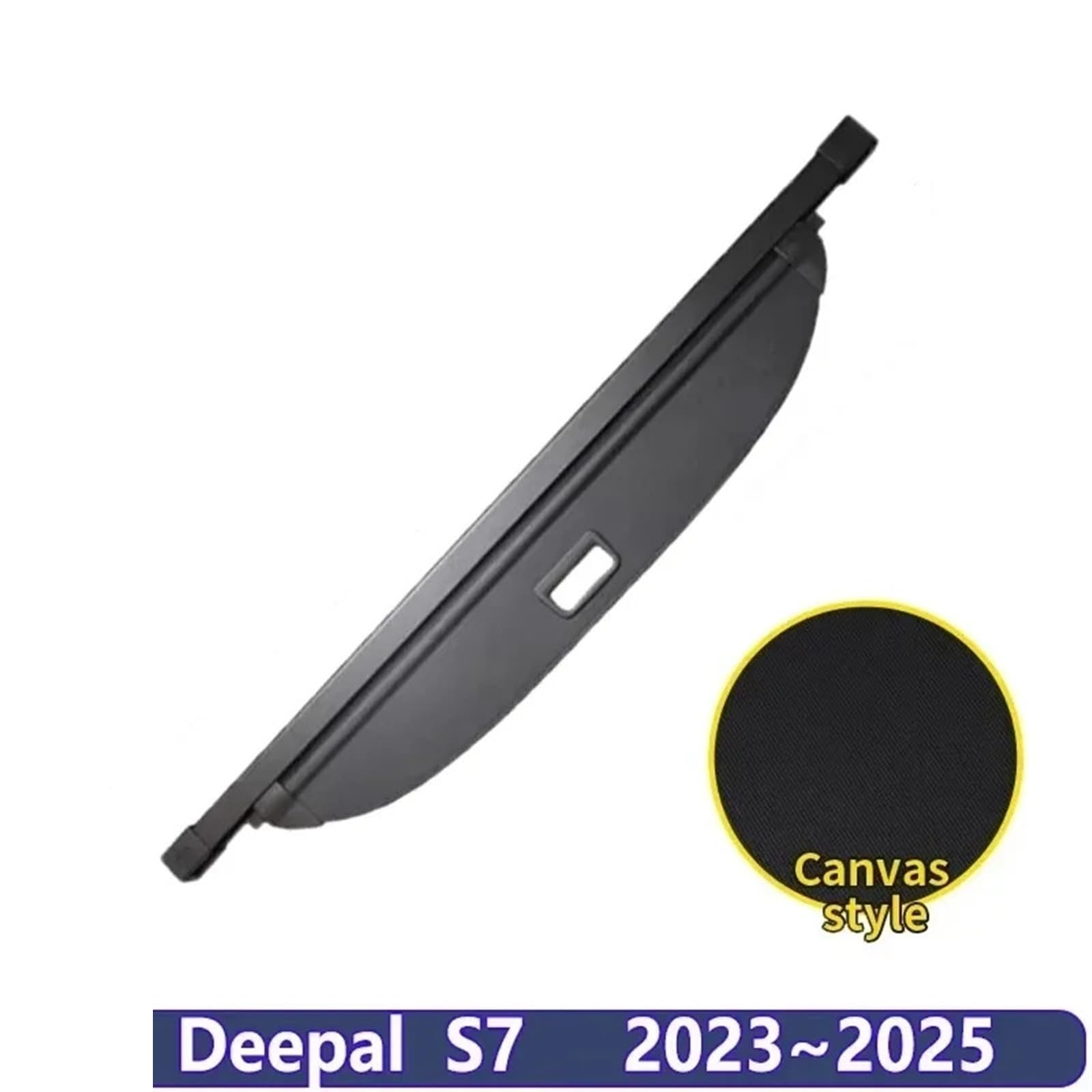 Kofferraumvorhang Kompatibel mit Deepal S7 S07 2023 2024 2025 Gepäckaufbewahrung Verstellbare Trennwand Schutzabdeckung for die Privatsphäre Autozubehör(Canvas) von CJMPZKVRY