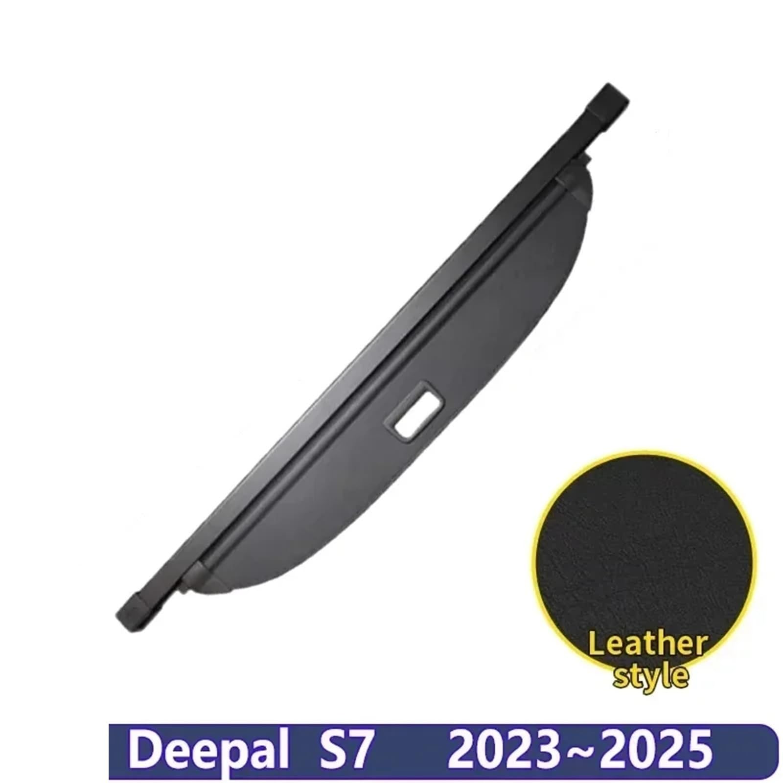 Kofferraumvorhang Kompatibel mit Deepal S7 S07 2023 2024 2025 Gepäckaufbewahrung Verstellbare Trennwand Schutzabdeckung for die Privatsphäre Autozubehör(Leather) von CJMPZKVRY