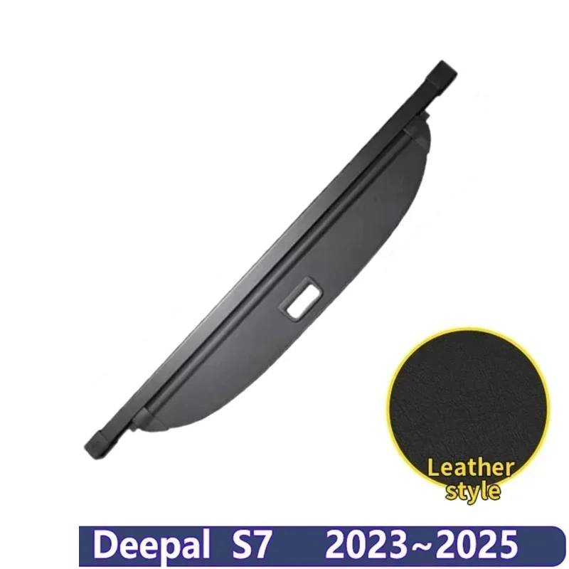 Kofferraumvorhang Kompatibel mit Deepal S7 S07 2023 2024 2025 Gepäckaufbewahrung Verstellbare Trennwand Schutzabdeckung for die Privatsphäre Autozubehör(Leather) von CJMPZKVRY