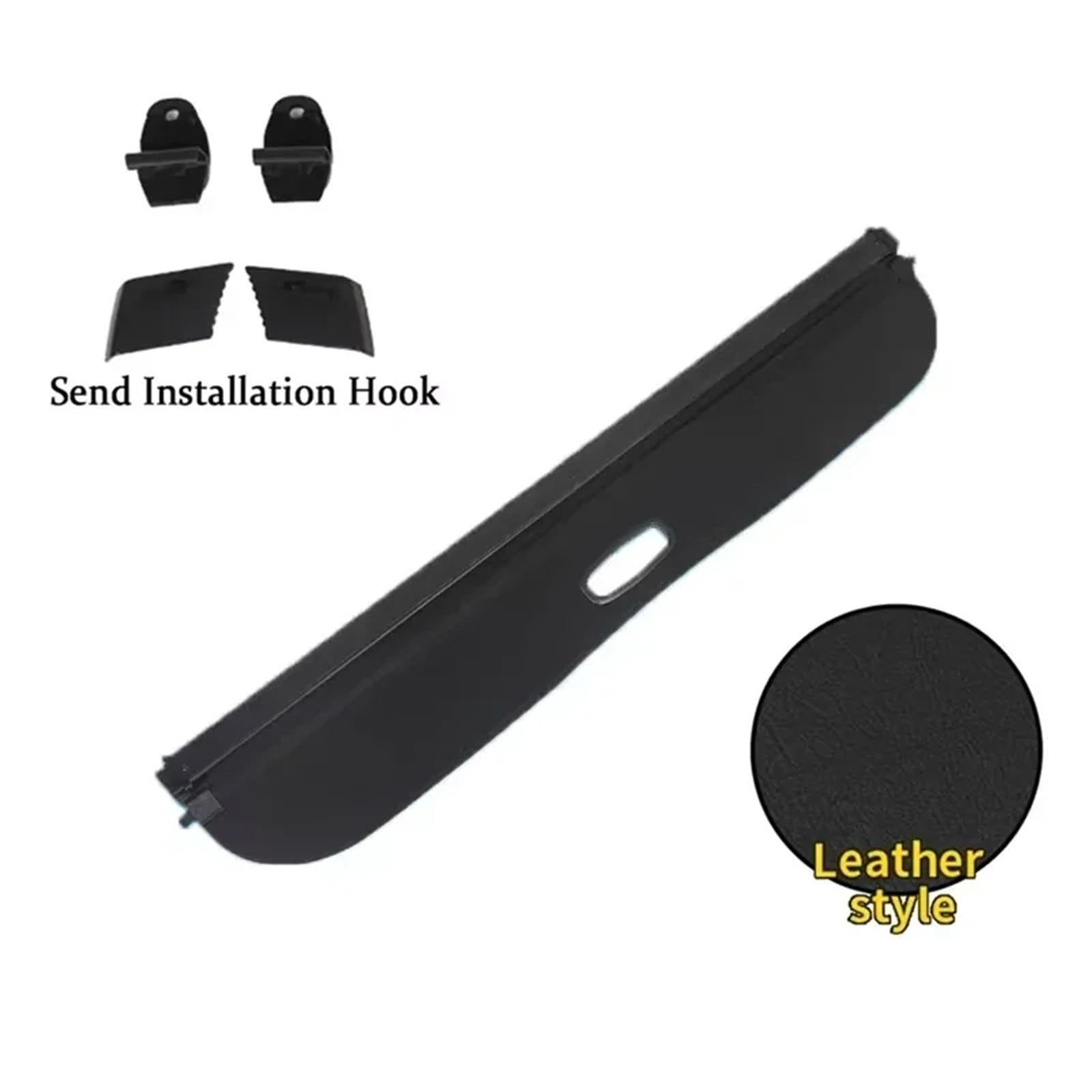Kofferraumvorhang Kompatibel mit Geely Boyue COOL G426 2023~2025 Gepäckaufbewahrung Verstellbare Trennwand Schutzhülle Autozubehör(Leather) von CJMPZKVRY